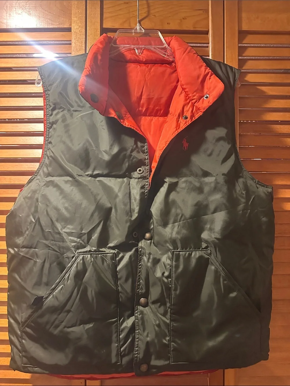 Polo by Ralph Lauren Bright Orange Puffer Vest